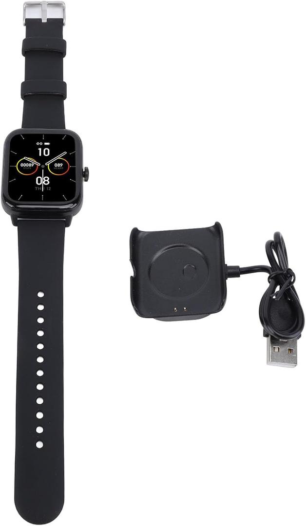 Smartwatch for Men Women 1.83 Inch Color Touchscreen Multiple Sports Modes IP67 Water Proof Bluetooth 5.2 Smart Fitness Watch (A)