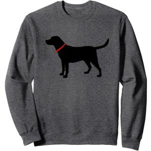 Labrador Retriever Sweatshirt Black Lab Lover Sweatshirt (Gray, S)