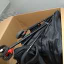 Pet Stroller for Small Dogs Cats, 360 Degree Rotatable Foldable Pet Travel Carrier Pets Strolling Cart with Visible Mesh Adjustable Canopy Cup Holder Rear Wheel Dual Brake 1 Set