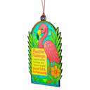 4 x Funny Christmas Flamingo Christmas Ornaments 2026 - Coastal Christmas Ornaments - Beach Ornaments for Christmas Tree - Funny Christmas Ornaments - Christmas Decoration