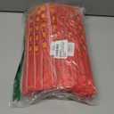 52USA Disposable Bamboo Chopsticks (100 Sets) - 9'' Long, UV Treated, Individually Wrapped Japanese and Chinese Wooden Chopsticks Bulk