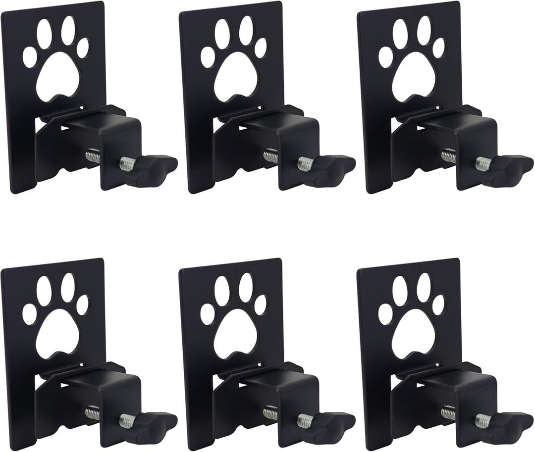 SUYAUU Adjustable Non Slip Mattress Gaskets, Mattress Holder in Place Gripper for Bed Frame, Heavy Duty Anti-Slip Baffle Retainer Bar, Keep Mattress from Sliding Gripper, 6 PCS, Cute Paw