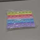 EZY DOSE Monthly (28-Day) Pill Case, Daily Medicine Planner, Vitamin Organizer, Supplement Container, One Month, Large Contoured Compartments, Convenient and Easy to Use, Colored Lids, BPA Free (Yellow/Pink/Blue/Purple)