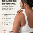 SHAPERMINT Wireless Bras for Women No Underwire – Small to Plus Size Bralettes with Support and Natural Lift (White, M)