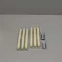 Homemory Real Wax LED Flameless Taper Candles with Remote Timer, 9.6 Inches Ivory Fake Candlesticks, Dripless Battery Operated Window Candle with 3D Flickering Flame for Fireplace Xmas Halloween