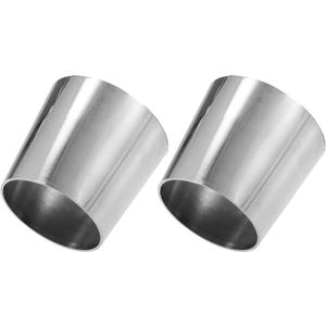 X AUTOHAUX Car Mandrel Exhaust Bend Elbow Pipe 304 Stainless Steel Concentric Reducer 2.5" OD to 3" OD 2pcs