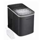 Frigidaire Countertop Portable, 26 lb per Day Bullet Ice Maker Machine (Black Stainless Steel)