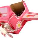 TOYANDONA Childrens Wearable Cardboard Airplane Toys Toddler Airplane Costume Cardboard Making Toy (Pink)