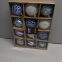 JORNOY Christmas Tree Ornaments Set of 12, 3.15inch/80MM Shatterproof Plastic Xmas Tree Ball Ornaments Bulk Decorative Hanging Baubles for Xmas Tree Decor Holiday Party Decorations, Light Blue