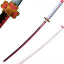 Sword Valley Demon Series Anime Sword - Slayers Katana40.9" LengthAnime Original Texture Carbon Steel Blade Carving SymbolNon-Slip Gripfor Cosplay & Display