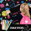 Yeaqee 600 Pcs Colored Chalk Low Dust Chalks Stick for Chalkboard Blackboard Non Toxic Chalk Bulk for Teachers Kids School Supplies Classroom Prizes Gifts Goody Bag Fillers