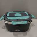 Electric Lunch Box for Men, Women & Adults - 80W Fast Heating - Heated Lunch Box with Dual 1.5L SS Containers - Portable Food Warmer for Car, Truck, Office (Blue)