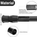 6Pcs Spring Tension Curtain Rods No Drilling, Adjustable 28-48 Inches