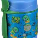 Howeemo 10oz Soup Thermo for Hot Food Kids,Lunch Thermo Kids Food Jar with Spoon Hot Insulated Food Containers,Leak Proof Stainless Steel Wide Mouth Lunch Food Thermo Jar for School(Blue-Dinosaur)