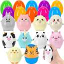 Laoyebaohao 10PCS Jumbo Easter Eggs Filled with Squishy Animal Toys Cute Slow Rising Animal Squishy Toys with Big Prefilled Easter Eggs for Easter Eggs Hunt