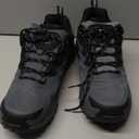 Men's Waterproof Hiking Shoes Lightweight Breathable Anti Slip Outdoor Trails Shoes (11, Grey)