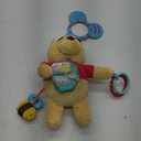 Kids Preferred Disney Baby Winnie The Pooh Multi Sensory Activity Toy with Teethers, Crinkle Textures, and Clip for On The Go Fun for Infant and Baby Boys and Girls