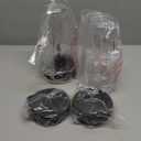 Blender Replacement Parts for Ninja, 24oz Ninja Blender Cups with To-Go Lids, 7 Fins Extractor Blade, Compatible with Nutri Ninja Auto iQ Blenders BL2012 BN801 BL480-30 BL640-30 BL642-30 NN100-30