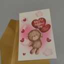 Cute Bear Baby First Valentine's Day Card, Happy 1st Valentine's Day for Baby Boy & Girl, Lovely Infant Valentines Cards, Lots of Hugs and Kisses To Precious Little You
