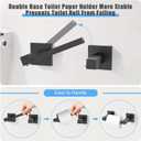 TURS Matte Black 5-Piece Bathroom Hardware Set Towel Bar Set SUS304 Stainless Steel Towel Racks for Bathroom Wall Mounted, 23.6-Inch