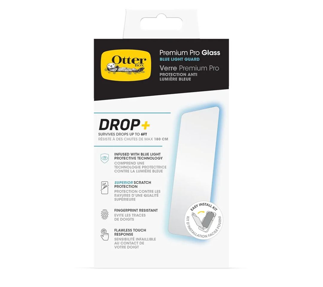 OtterBox iPhone 15 Pro MAX (Only) Premium Pro Screen Protector, Filters Blue Light, Precision Fit, Easy Installation