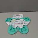 JOIE ~ Butterfly Shaped Silicone Ice Cube Tray-Aqua Blue- BPA Free~12 Cavities