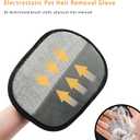 3 x 2-Piece Pet Hair Removal & Grooming Kit: Static Hair Remover Glove for Furniture, Carpet, Couch + Gentle Pet Grooming Glove for Cats & Dogs