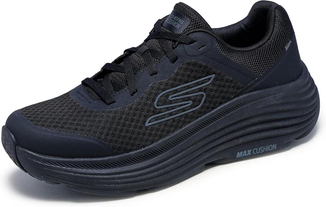 Skechers Men's Max Cushioning Endeavour Sneaker (9.5, Black/Black)