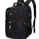 SHRRADOO Extra Large 50L Travel Laptop Backpack with USB Charging Port, College Backpack Airline Approved Business Work Bag Fits 17 Inch Computer for Men Women