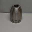 Aspen Creative 21065-10-1, Satin Nickel Shade for Lighting Fixture, Pendant Light, Size: 5" D x 6-3/8" H, Center Hole: 1-5/8"