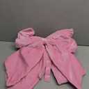 Large Plush Velvet Bows Set of 2 16-Inch Christmas Bow Tree Topper for Christmas Tree Decoration Door Window Decor (Pink)