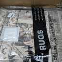 Vintage Living Room Area Rug 10x12 - Large Soft Washable Oriental Traditional Distressed Farmhouse Rugs for Bedroom - Indoor Floor Accent Carpet for Home Office House Decor - Brown