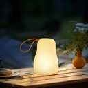 Portable Outdoor Table Lamp LED Camping Lantern Light Rechargeable 3000k Dimmable Cordless Lamp for Tables,Waterproof Hanging Lamp Indoor/Outdoor Lamps for BedroomGardenDining TableCamping.