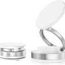 360 Vacuum Magnetic Phone Holder,Hands-Free Foldable Suction Magnetic Phone Holder Case,Multifunctional Vacuum Suction PhoneHolder for Smooth Surface,Mirror,Gym,Shower,Car Interior (White)