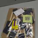 Bates- Foam Paint Brushes, 2 Inch, 16 Pack, Wooden Handle, Sponge Brushes for Painting, Staining, Varnishes, Gluing and DIY Craft Projects on Wood, Metal & More (Black)