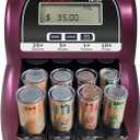 HK SYSTEMS HK-2D, Digital USD Coin Counter and Sorter with LCD Display, Sorts 260 Coins Per Minute into Coin Wrappers, 2 Row Coin Wrapper Tubes Included