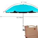 Beach Chair Umbrella with Universal Clamp,360 Adjustable Sunshade Umbrella,Clip on Parasols for Patio,Wheelchairs,Golf Carts