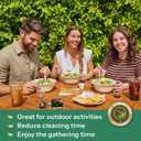 48 Oz Bowls Disposable  Heavy Duty Compostable Paper Bowls, Microwave Safe Large Bowls, Ideal for Restaurant Catering, Salads, Buffets & EcoFriendly Use  50 Pack [White]