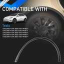Front Left Fender Trim Compatible with 2020-2024 Tesla Model Y Driver Side Replaces 149418500B 149416100B Wheel Arch Molding Flare