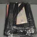 Ansook Plastic Extra Capacity Legal Size Hanging File Folders,Heavy Duty 2" Expansion Hanging Folder with 1/5 Tabs,12 Pack File Cabinet Folders,Accordion File Folders,Black File Organizer for Office