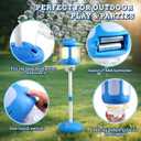 Bubble Machine for Kids Bubble Blower Maker with Lights and Music Automatic Bubble Stand Machine for Parties Birthday Wedding Toddlers Kid Summer Outdoor Toys