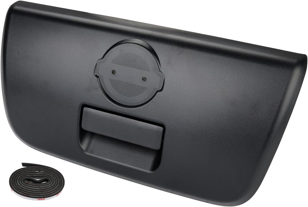 JDMON Black Tailgate Door Handle & Bezel w/o Keyhole Replacement for Nissan Frontier 2001-2004 Exterior Liftgate Handle Rear Lift Gate Latch Handle Replacement for 90606VK00A 90606-VK00A
