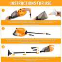 Hoteche Corded Stick Vacuum Cleaner, 15KPa Suction Power, 0.8L Dirt Capacity, High-Efficiency Electric Broom for Home & Office Cleaning