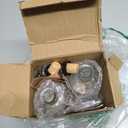 Glass Coffee Syrup Dispenser Bottles Set 2 Pack 7 OZ, Simple Syrup Bottles with Metal Pour Spout, Syrup Dispenser for Coffee Bar Accessories for Maple Honey Syrup Oil and Sauces