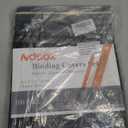 Ndsox 100 Pack 12 Mil Binding Presentation Covers Sand-Textured Polycover Report Covers for Letter Size Document Binding, Business Proposals, 8-1/2 x 11 Inches, Un-Punched, Square Corners, Black