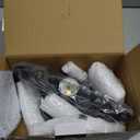 Q&S Small Crystal Ceiling Light Fixture Flush Mount,Black Ceiling Lights Modern Chandelier,Bedroom Hallway Closet Light Fixture,Dia9.5 1 Light.