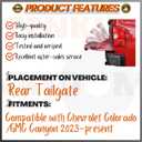 Pickup Tailgate Assists Compatible with Chevrolet Colorado 2023-present Shock Lift Supports Rear Gas Dampers Springs Kit No-Drill Bolt-on