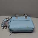 3 Ring 2 Inch Zipper Binder, 500 Sheet Capacity Binder with Zipper for Girl and Boy, Compatible with 13-Inch MacBook, Handle and Shoulder Strap Included (Blue)