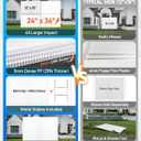 Mulctun 24"x36" 5mm Blank Yard Signs with Stakes,4Pcs Corrugated Plastic Board Yard Signs,Waterproof Corrugated Plastic Sheets for Lawn Signs,Garage Sale,Open House and Real Estate Indoor Outdoor UseWhite