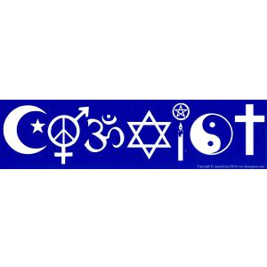 Coexist  Bumper Sticker / Decal (11.5" by 3")